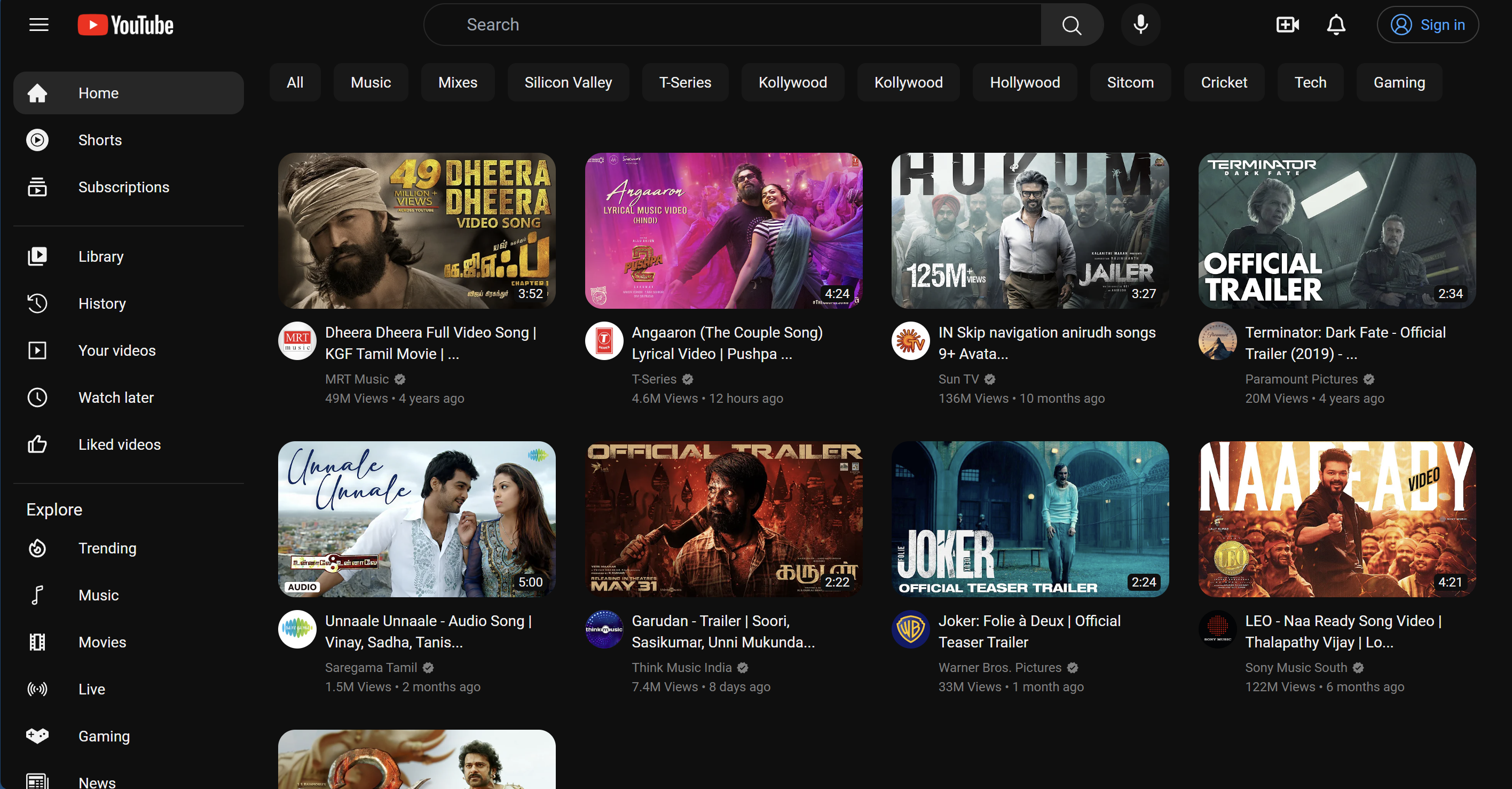 YouTube + Studio Clone