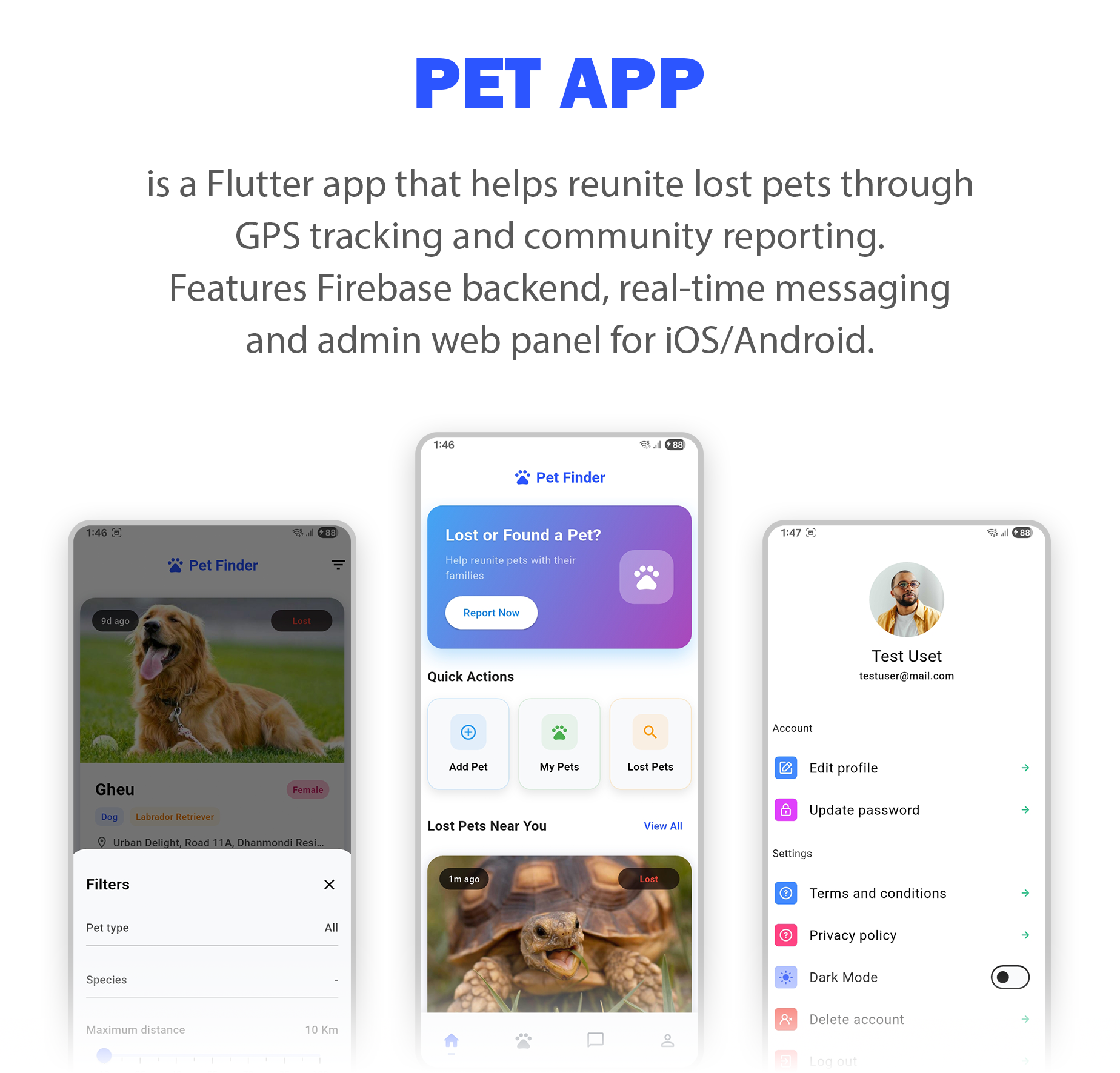 PetApp - Pet Lost & Found | Missing Pet Management System
