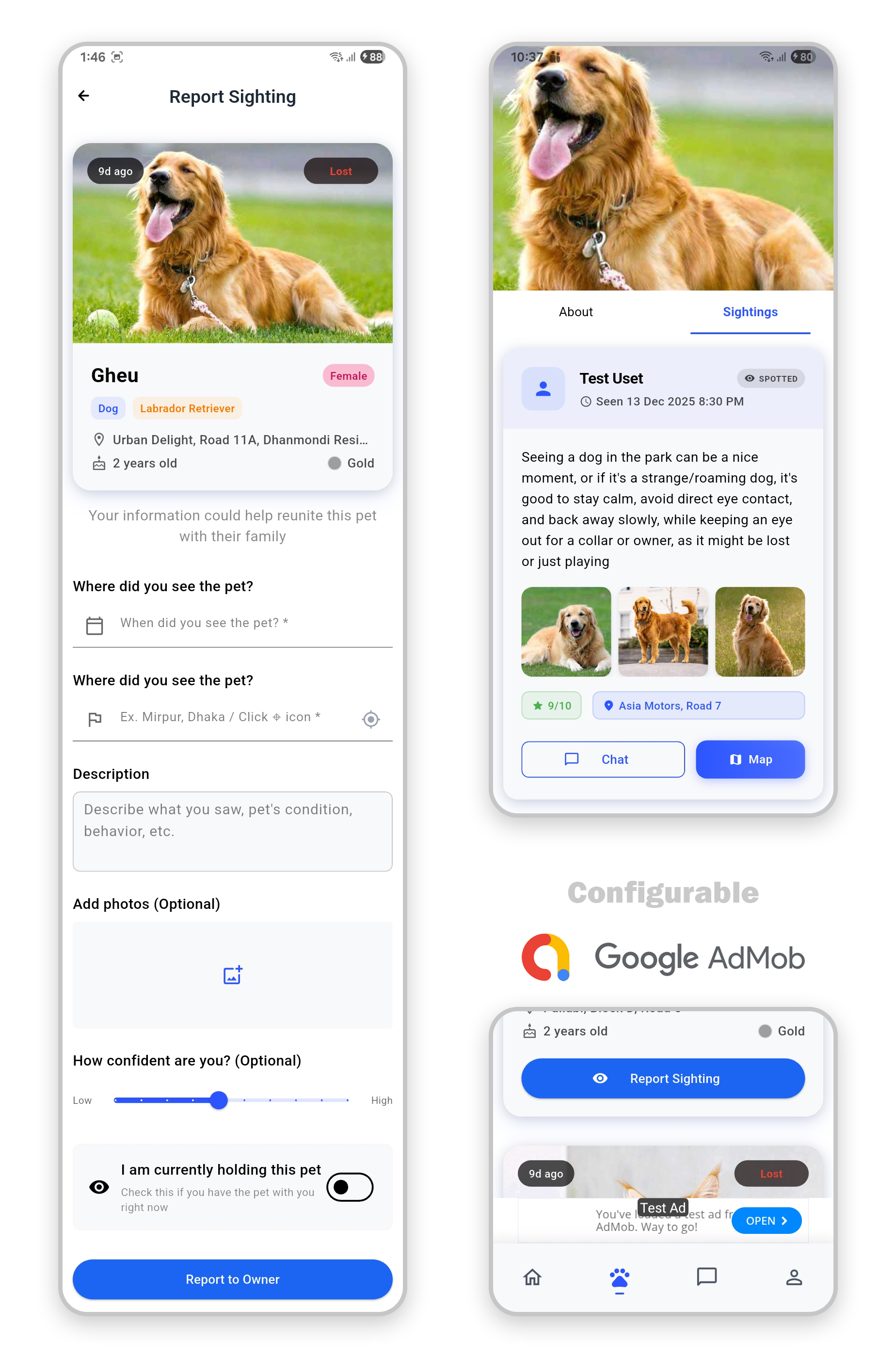 PetApp - Pet Lost & Found | Missing Pet Management System