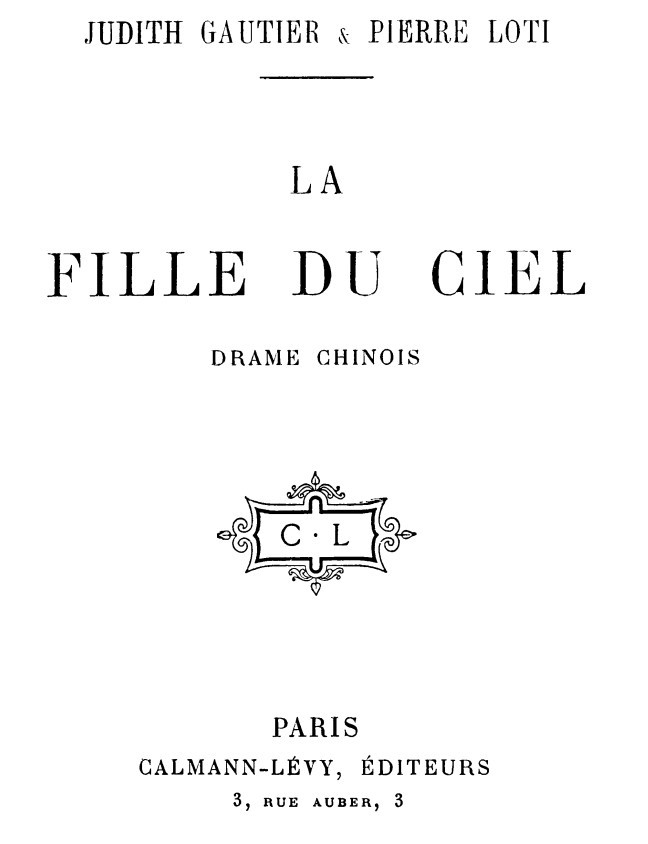 La fille du ciel: Drame Chinois