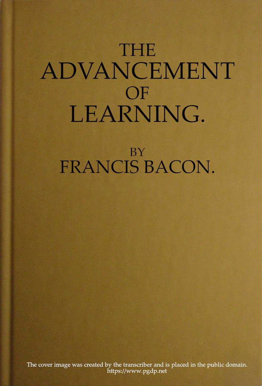 The Advancement of Learning