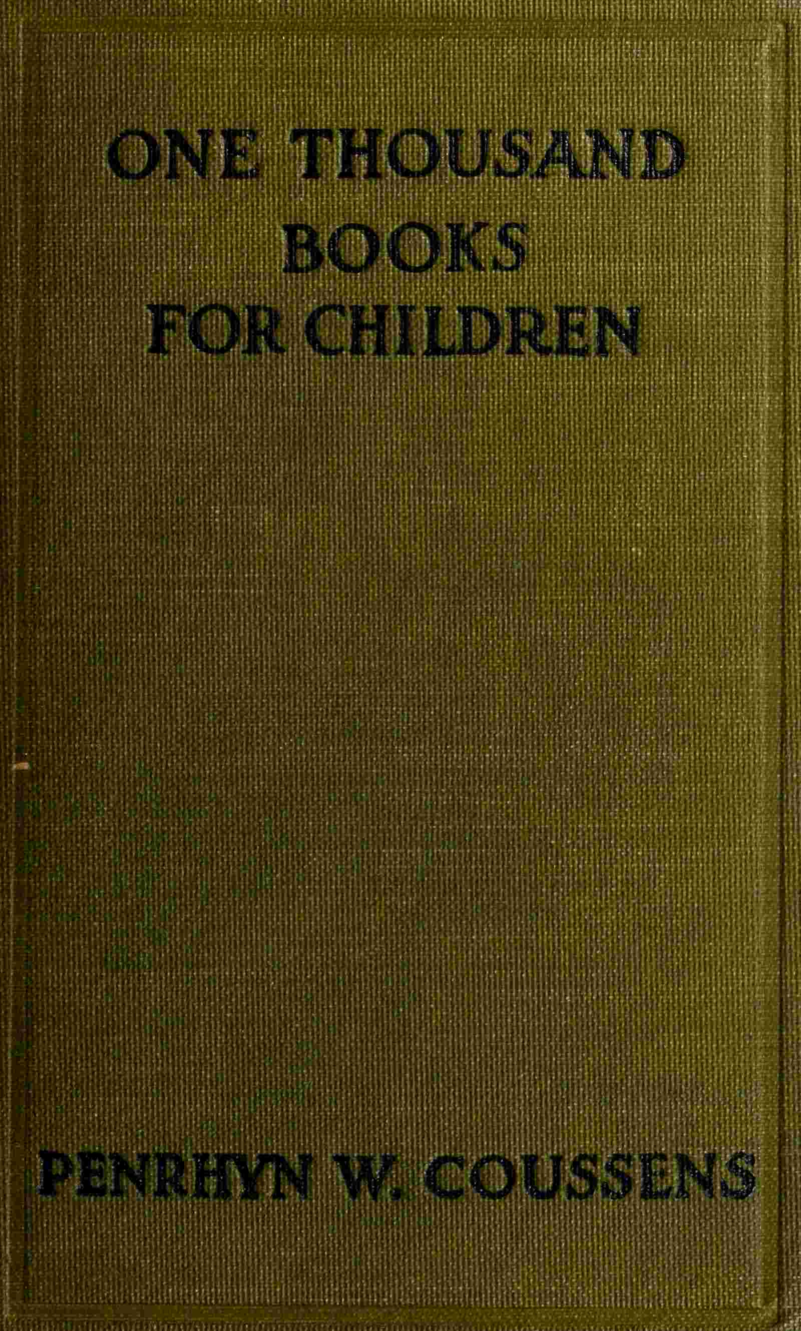 One thousand books for children