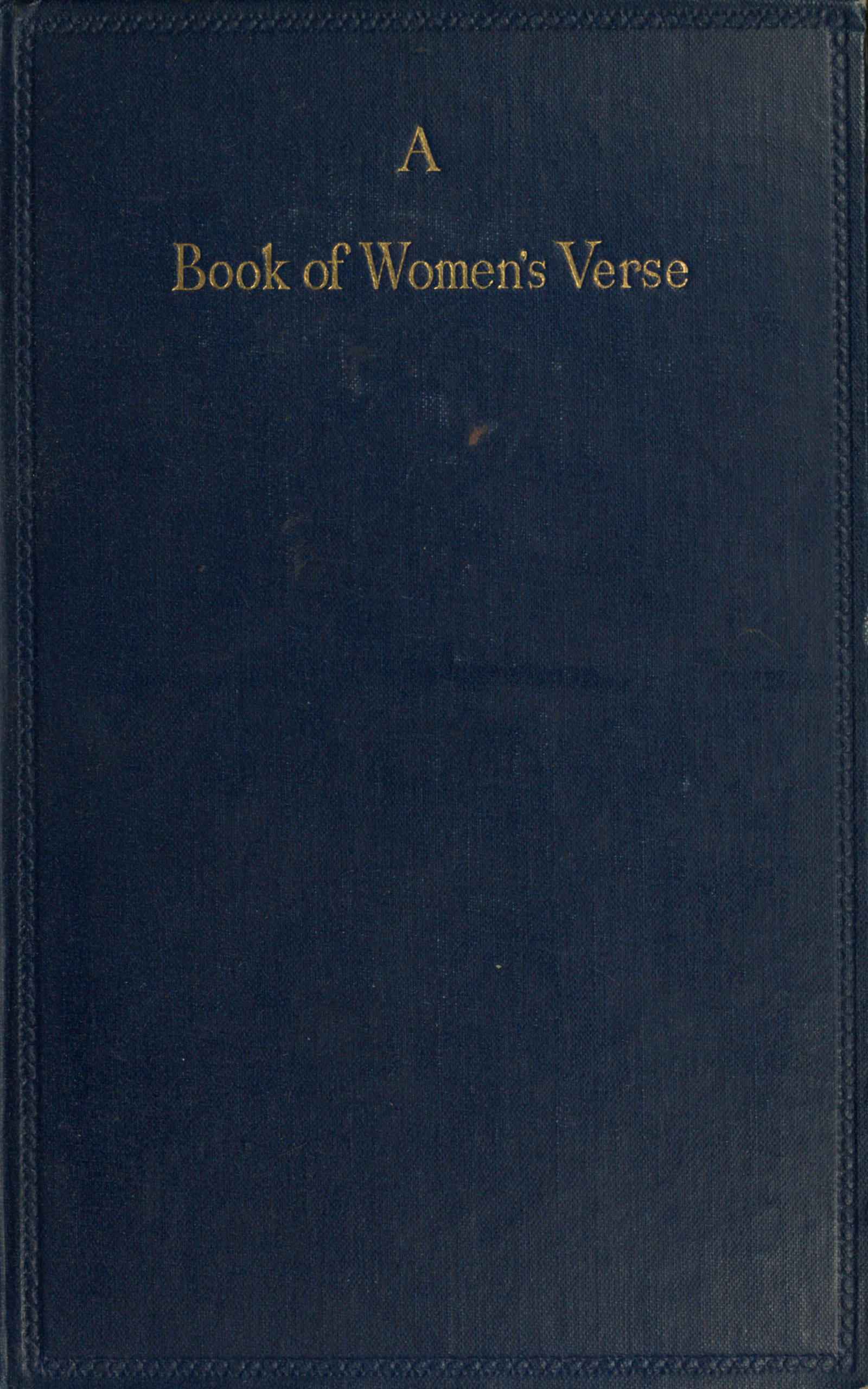 A book of women's verse