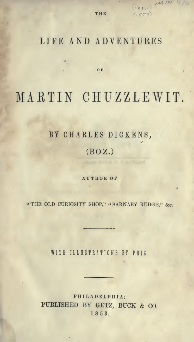 Martin Chuzzlewit