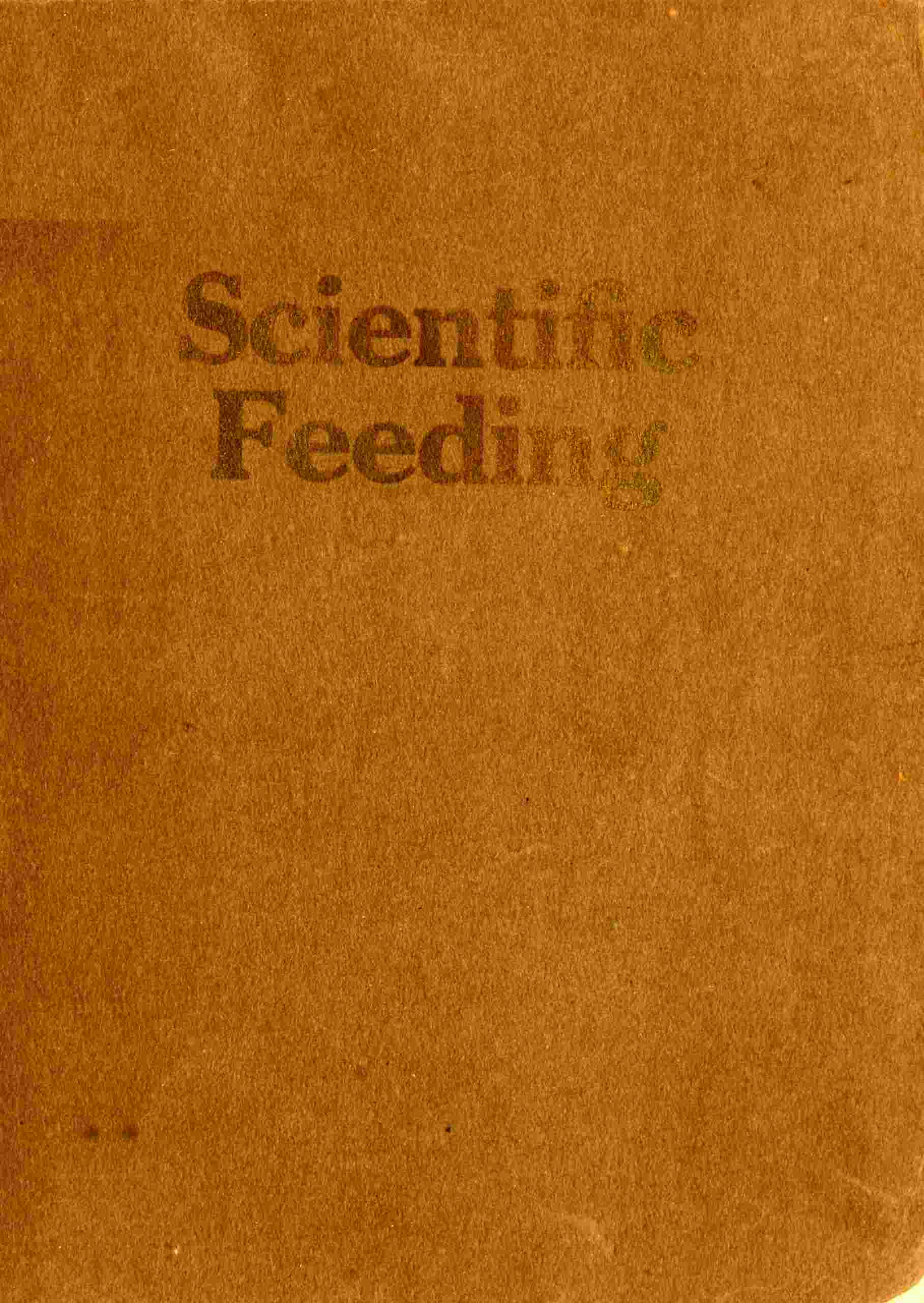 Vegetarian supplement to scientific feeding