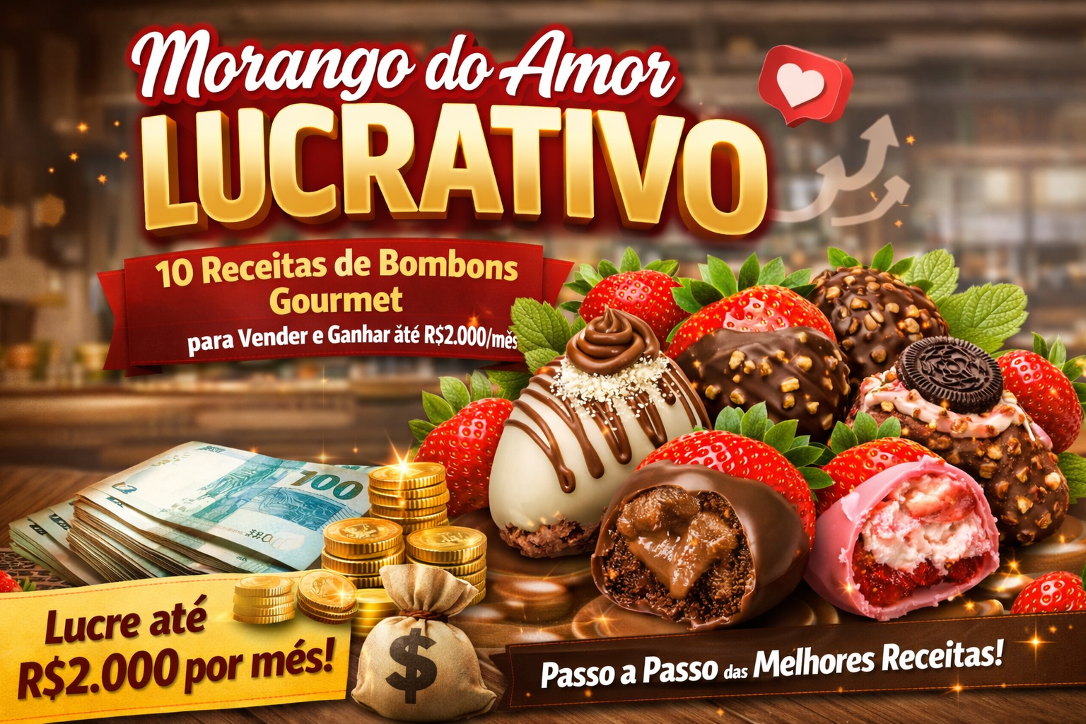 Morango do Amor Lucrativo – 10 Receitas Gourmet