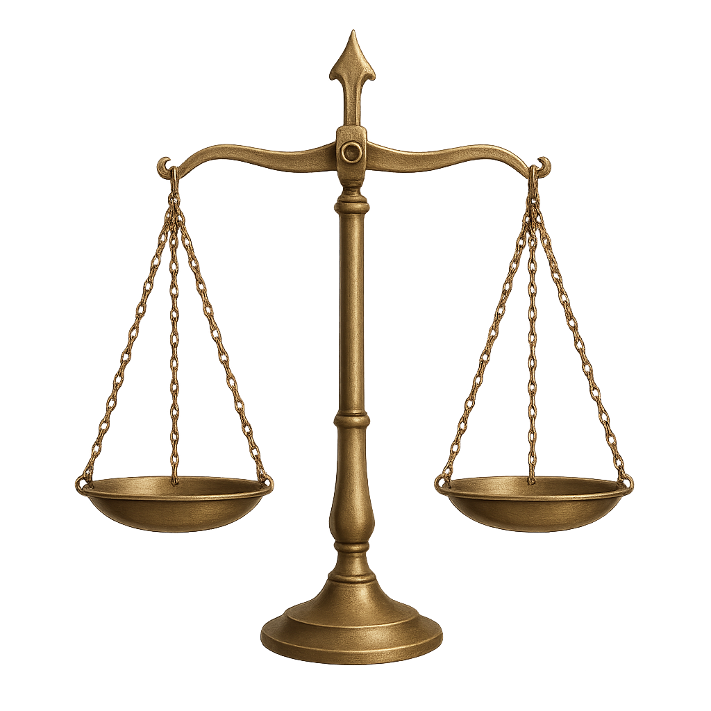 Balança da justiça — imagem representativa de advocacia