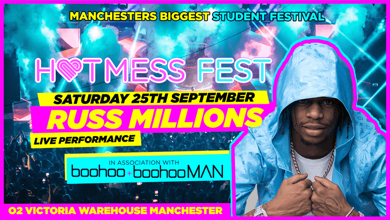 HOTMESS FEST event (HOTMESS FEST Manchester Freshers Week at O2 Victoria Warehouse, Manchester, ) hosted on the Vivus Quest Platform. Tickets available on vivushub.com