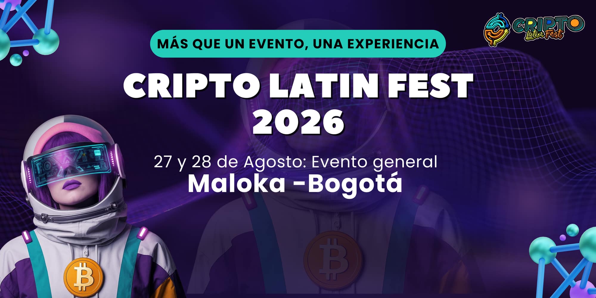 Cripto Latin Fest 2026 9ª Edición Bogotá banner