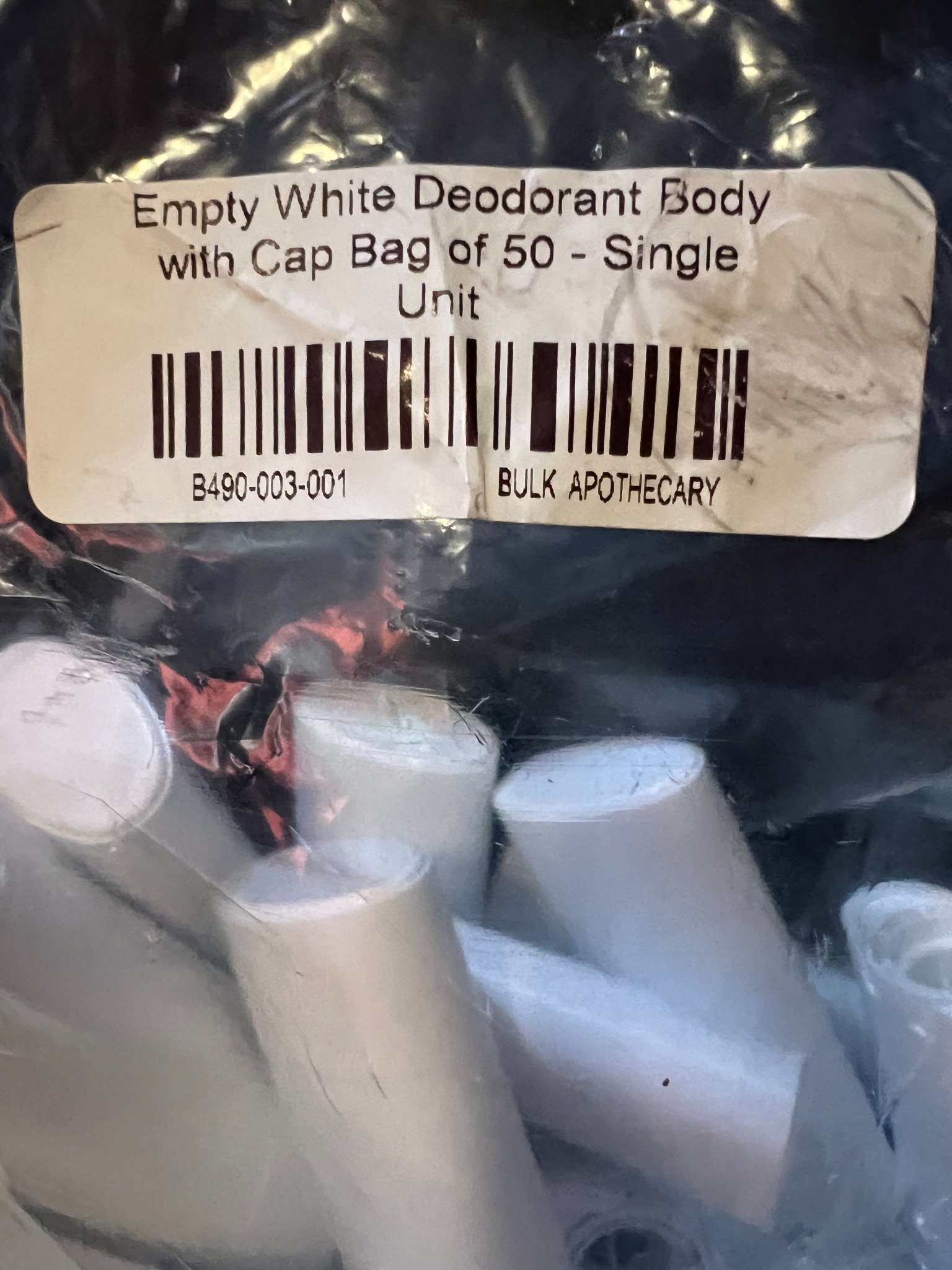 50 White Deodorant Containers – 2.65–2.75 oz – New, Unopened preview 2
