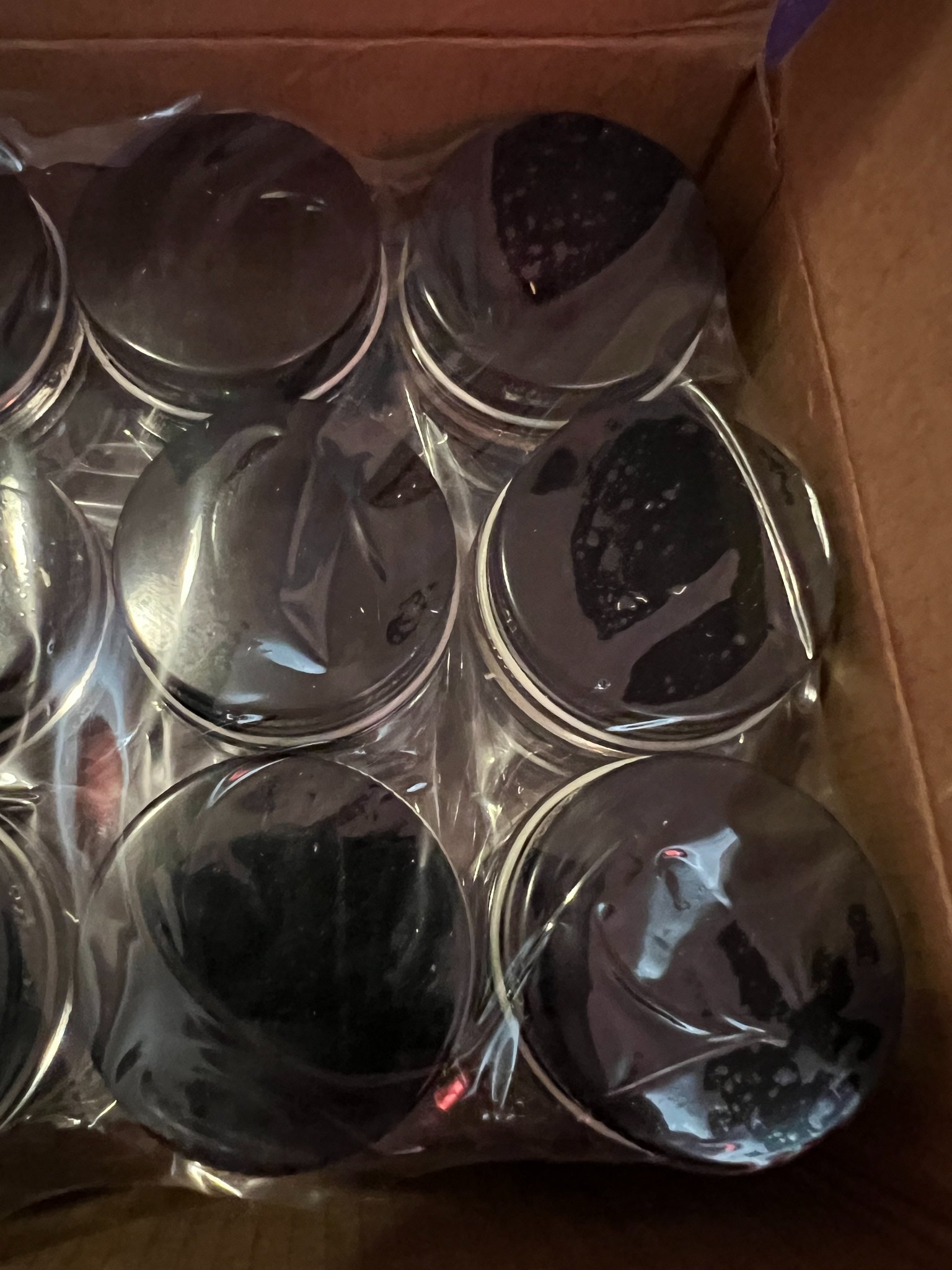 34 Clear Glass Cosmetic Jars with Black Lids – 1/4 oz / 7 mL – New preview 2