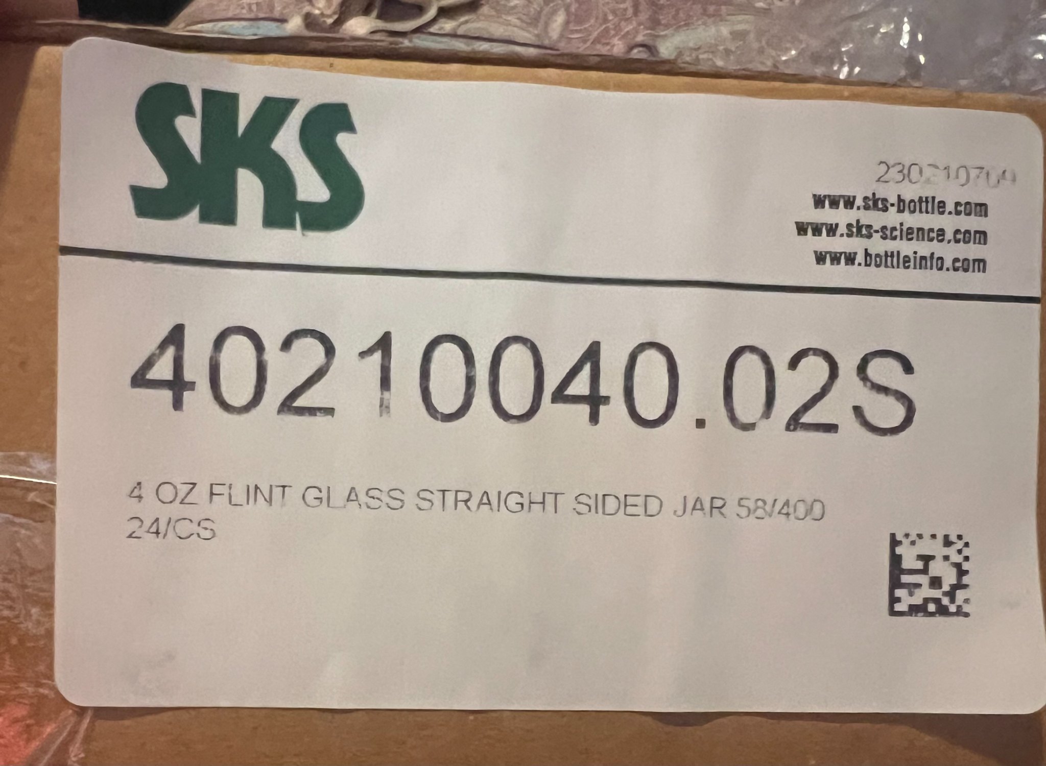 35 SKS 4 oz / 118 mL Clear Flint Glass Straight-Sided Jars – Neck Size 58/400 – No Lids preview 2