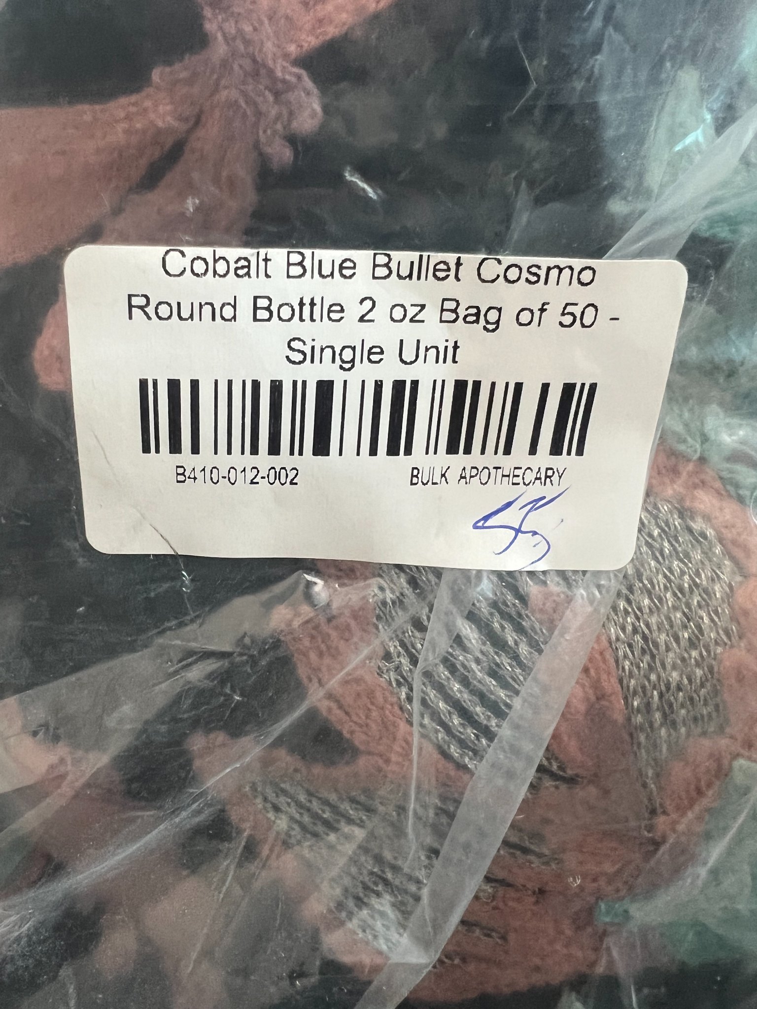 55 Cobalt Blue 2 oz / 60 mL Bullet Bottles with Black Flip-Top Caps – New preview 4