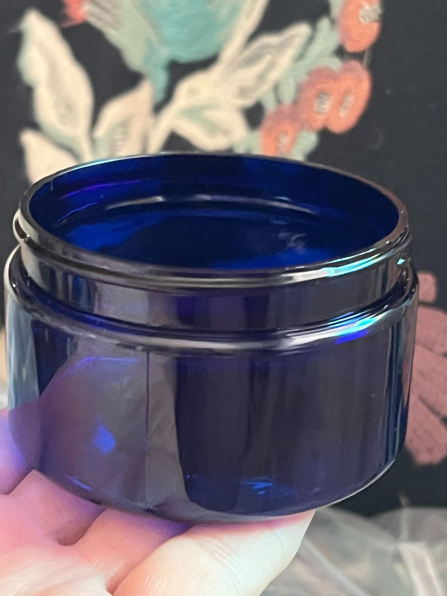 31 New 4 oz Cobalt Blue PET Plastic Jars – Bulk Apothecary – No Lids