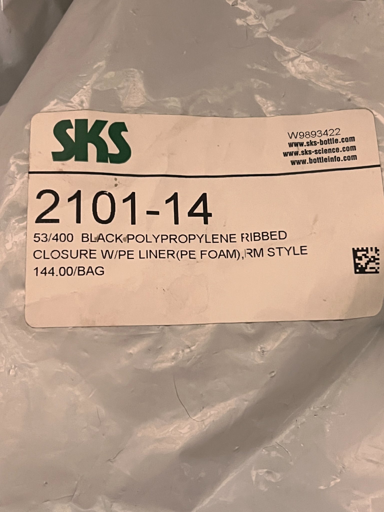 SKS Black 53/400 Ribbed Caps with PE Foam Liners – 412 New/Unused preview 2