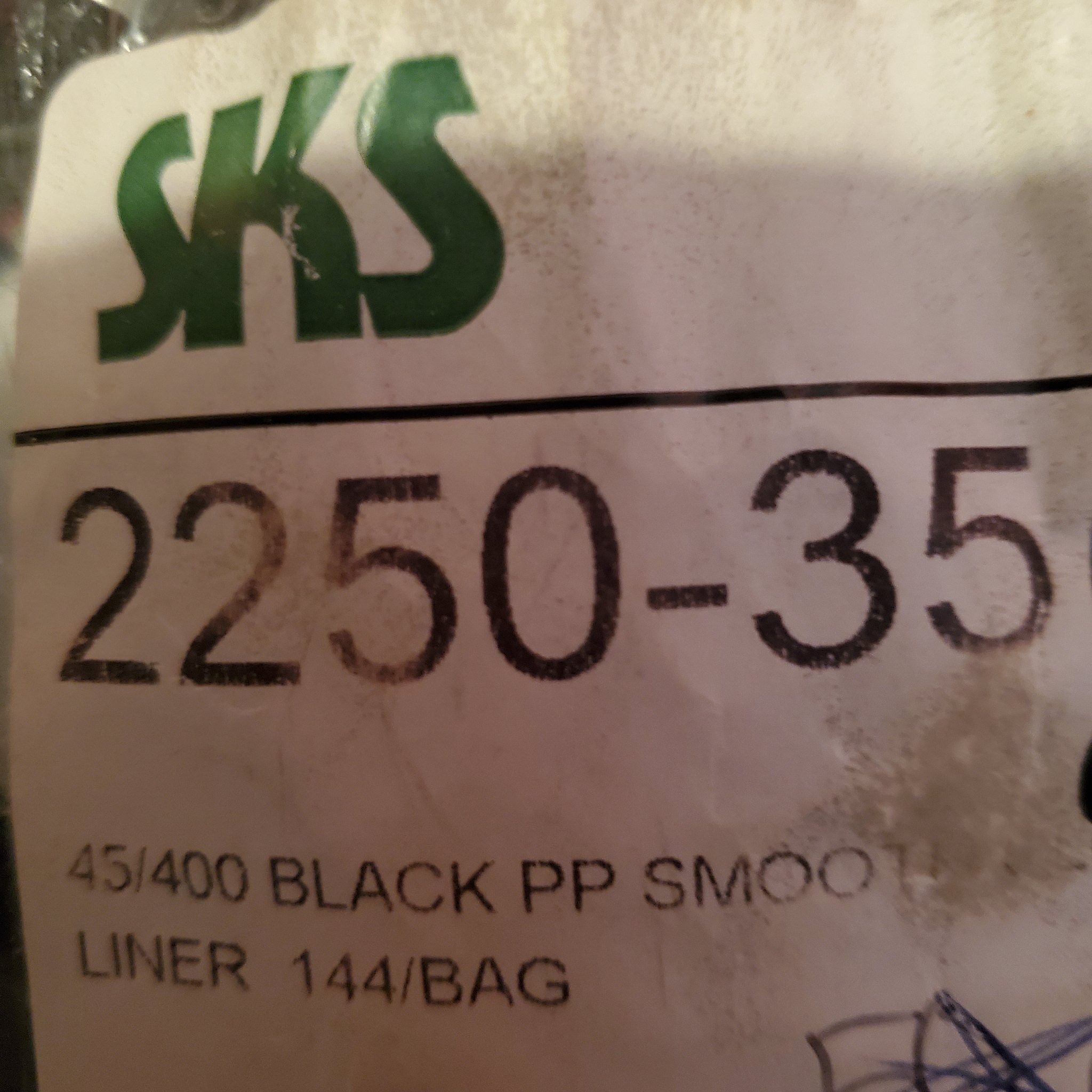 145 SKS Black Smooth Plastic Caps – 45/400 – Lined – New/Unused preview 2