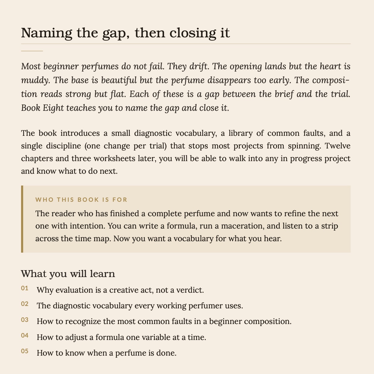Book 8 - THE SELF GUIDED PERFUMERY STUDIO - Evaluation, Troubleshooting, and Refinement preview 2