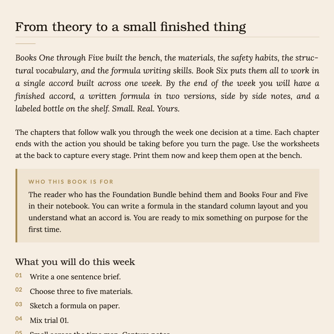 Book 6 - THE SELF GUIDED PERFUMERY STUDIO - Building Your First Accord preview 2