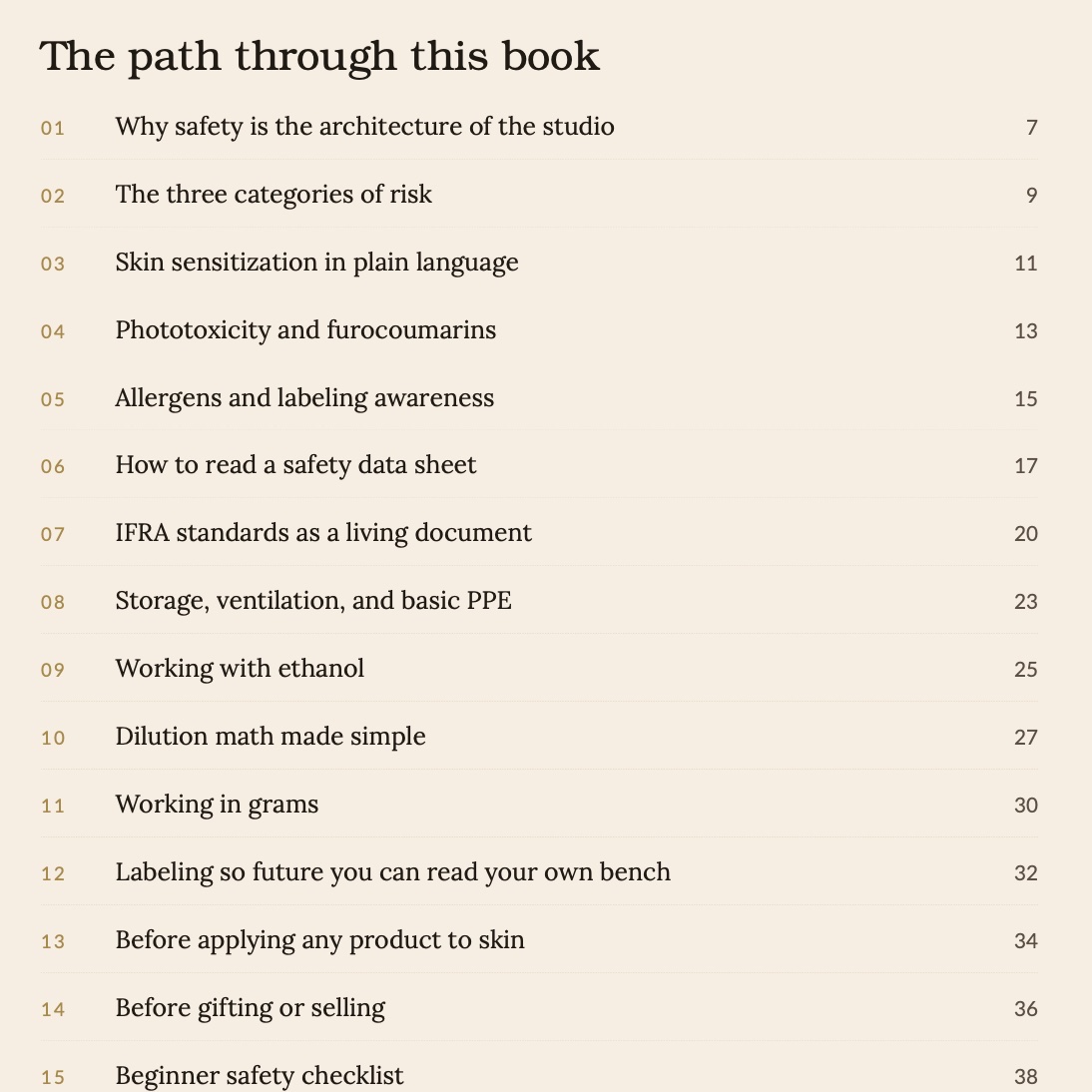 Book 3 - THE SELF GUIDED PERFUMERY STUDIO - Safety, Dilution, and Responsible Handling preview 3
