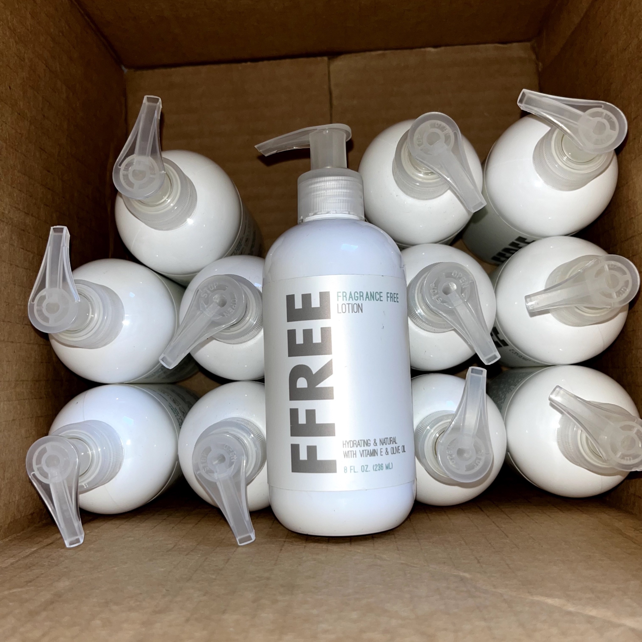 Lotion - FFREE - Fragrance Free - 8 oz - lots of 4 - Closeout Inventory