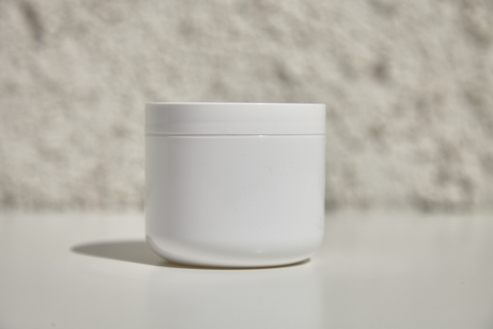 White Plastic Jar 4oz with lid and liner - Double Wall - lot of 5 preview 2