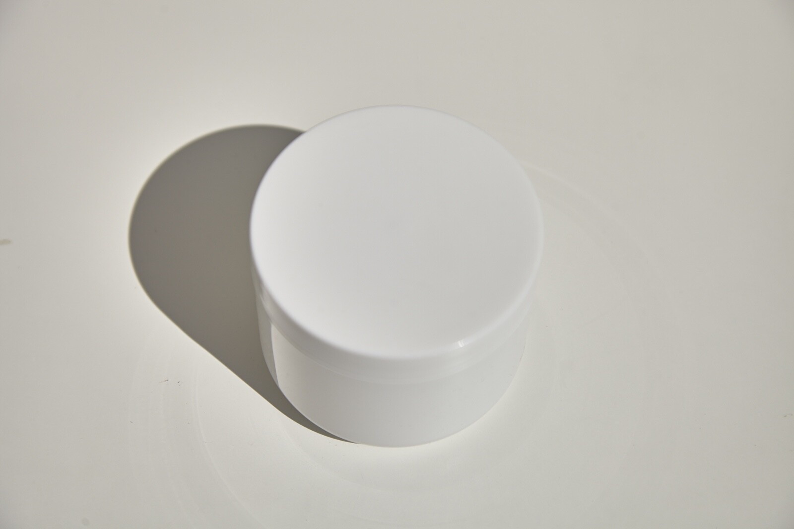 White Plastic Jar 4oz with lid and liner - Double Wall - lot of 5 preview 3