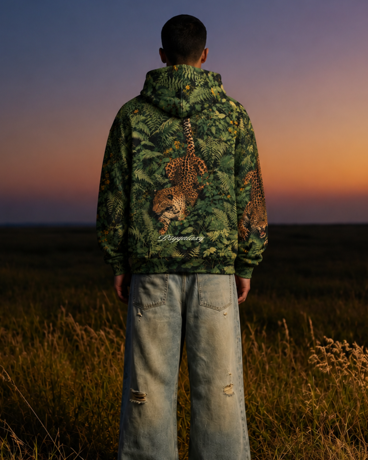 The Prowling Leopard - Oversized Unisex Hoodie