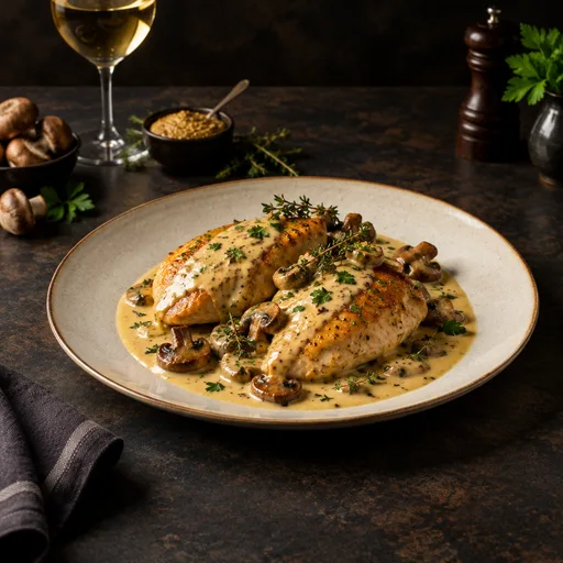 Französisches Hähnchen à la Moutarde