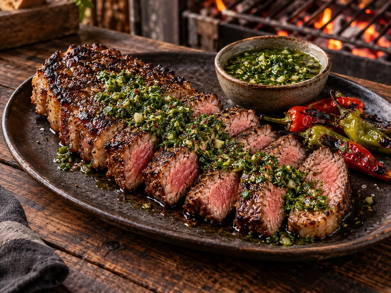 Arjantin Usulü Chimichurrili Dana Biftek