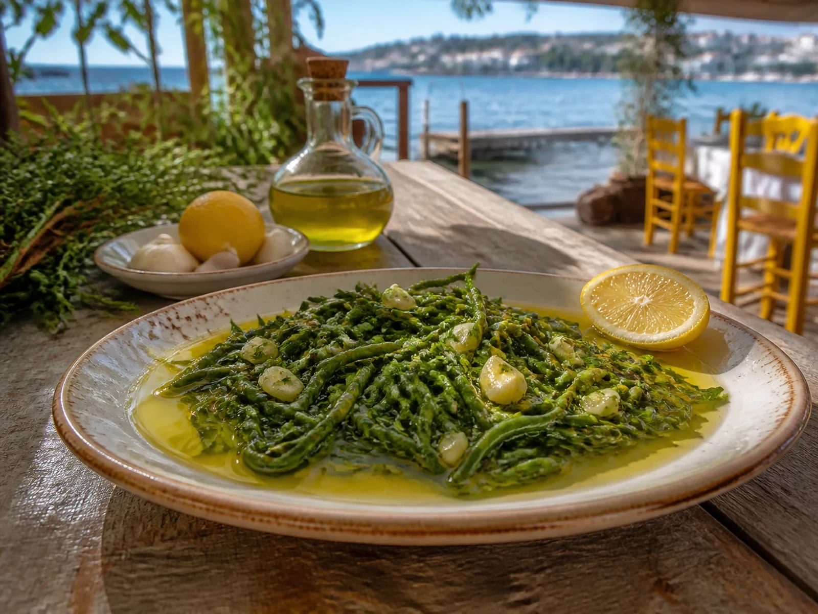Ev Usulü Sarımsaklı Deniz Börülcesi Salatası
