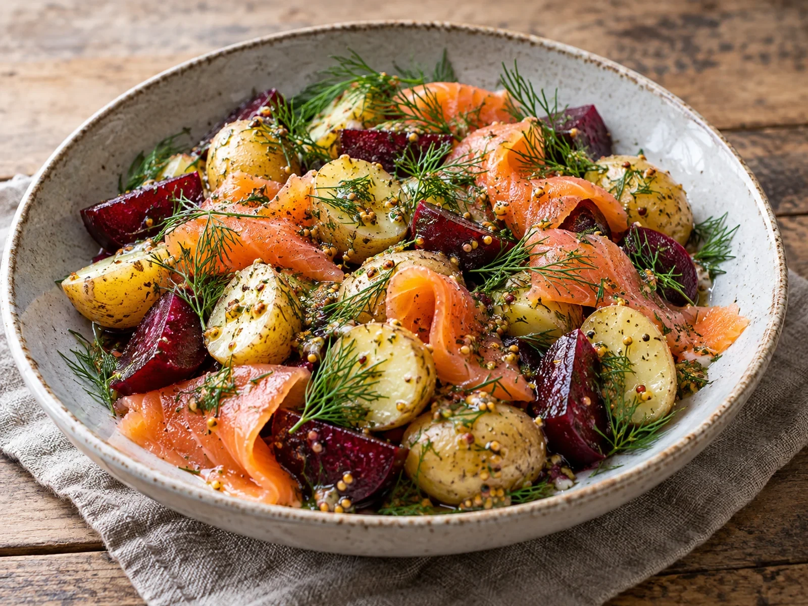Füme Somonlu Patates Salatası