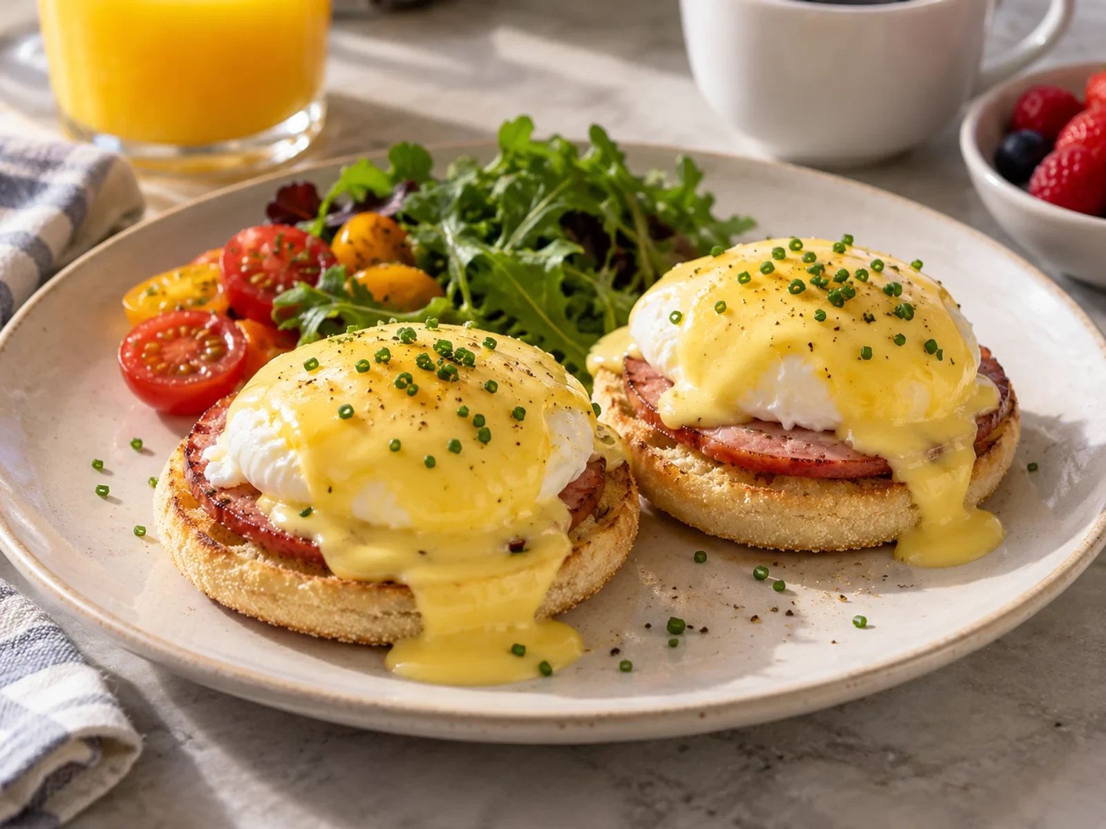 Hollandez Soslu Eggs Benedict