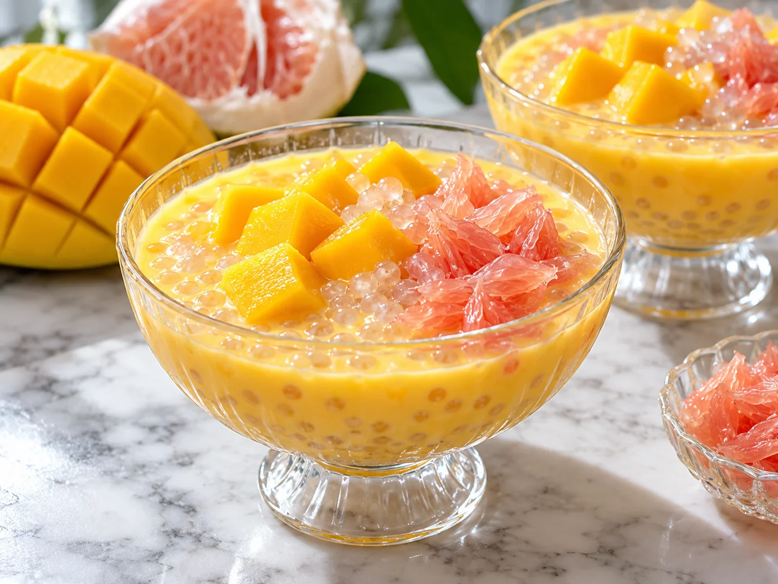 Hong Kong Usulü Mango Pomelo Sago
