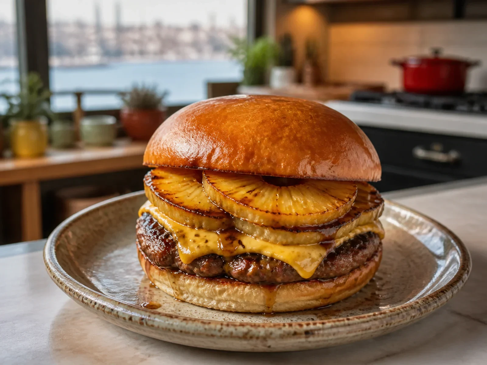 Pulp Fiction’daki Big Kahuna Burger Esintisi bitmiş yemek görünümü