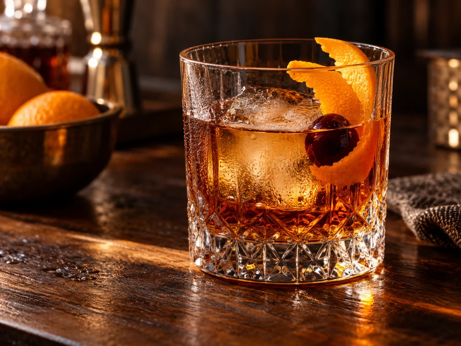 Klasik Old Fashioned Kokteyli