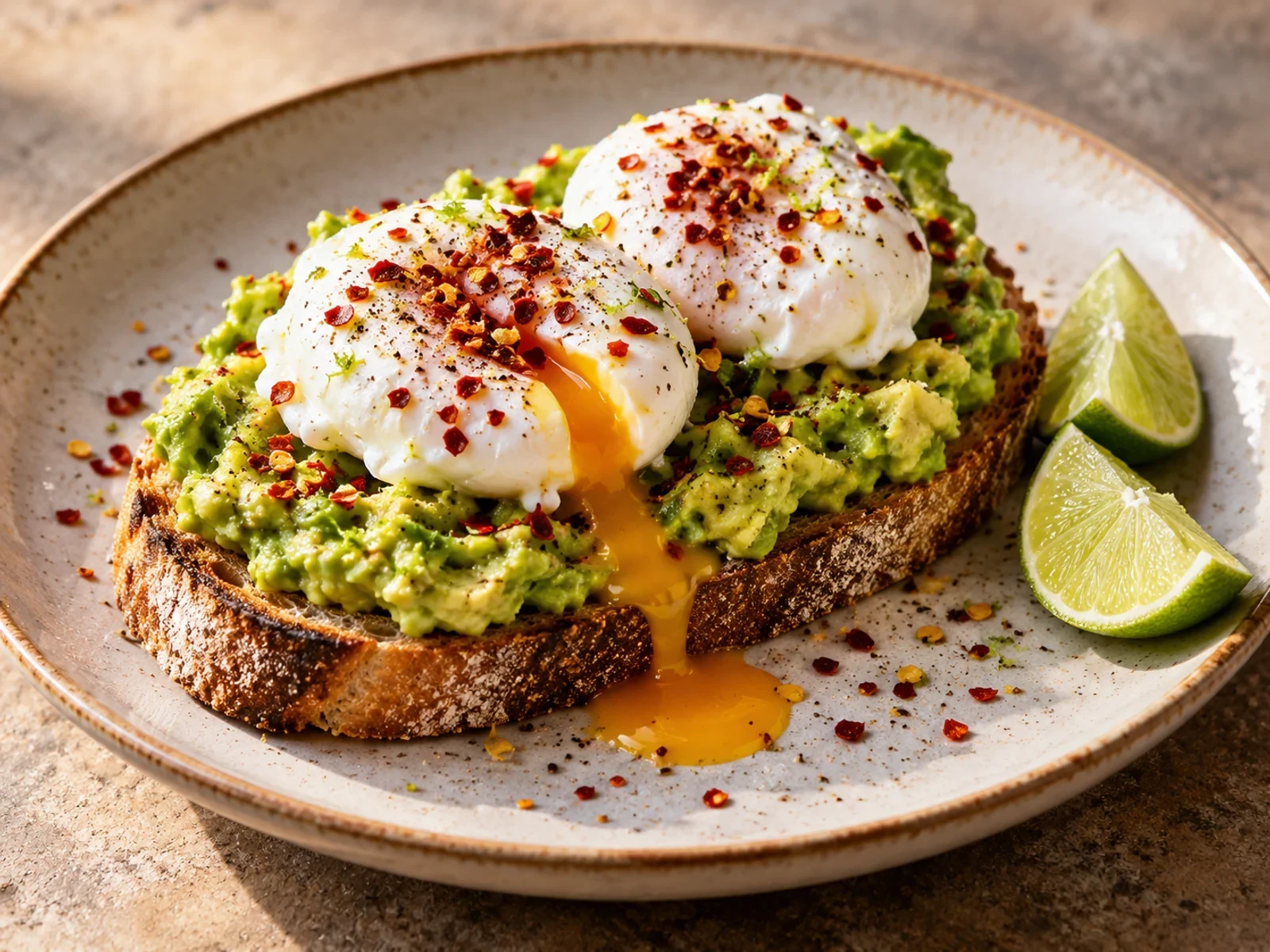 Poşe Yumurtalı Avokado Tost