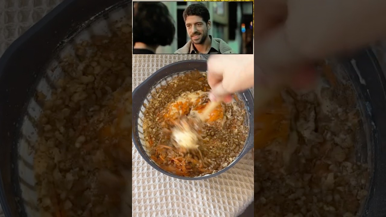 Issız Adam yapımında mutfakta havuçlu kek için kaynak videodan sahne karesi