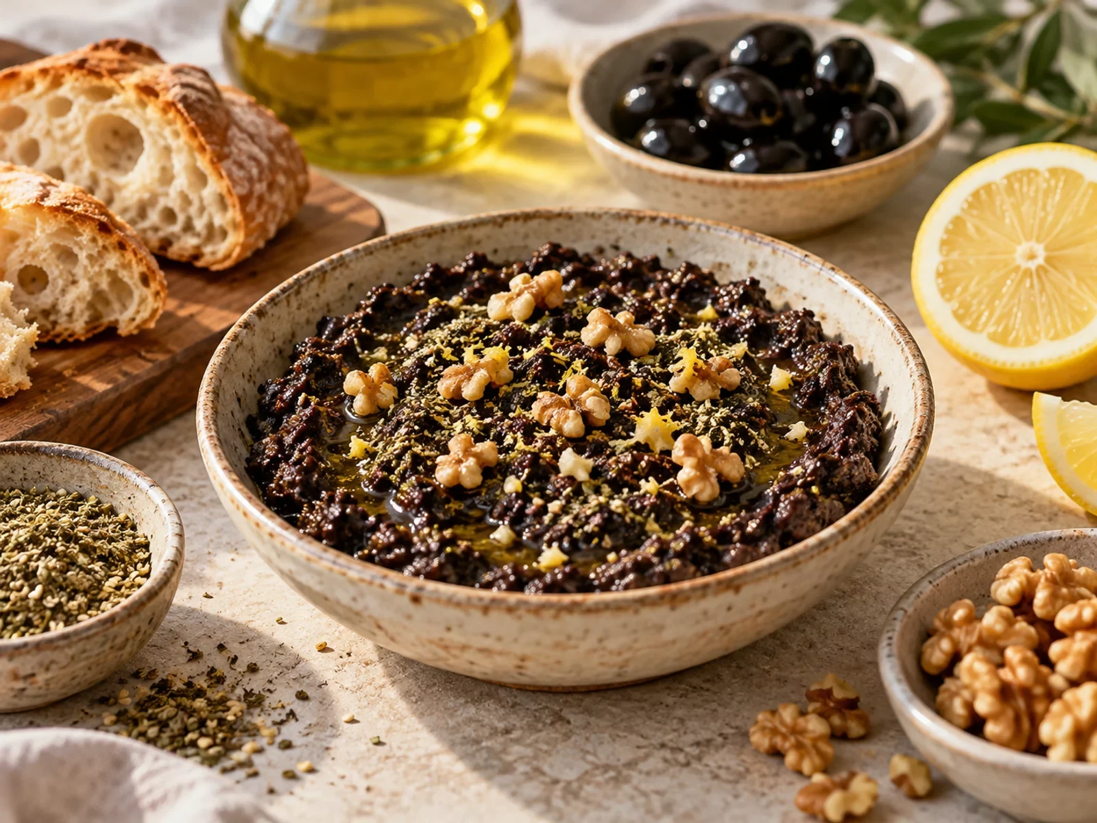 Zahterli Siyah Zeytin Ezmesi