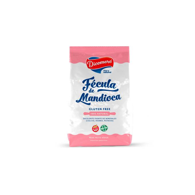 Fécula de mandioca sin gluten