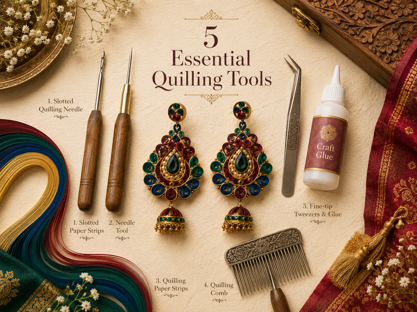5 Essential Quilling Tools Every Earring Maker Needs
