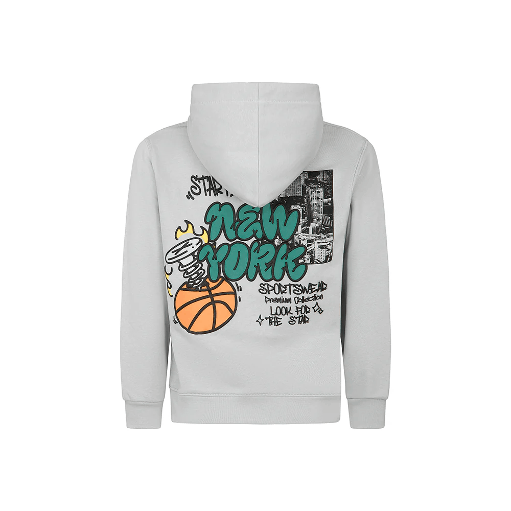 Felpa aperta con cappuccio - Image 2