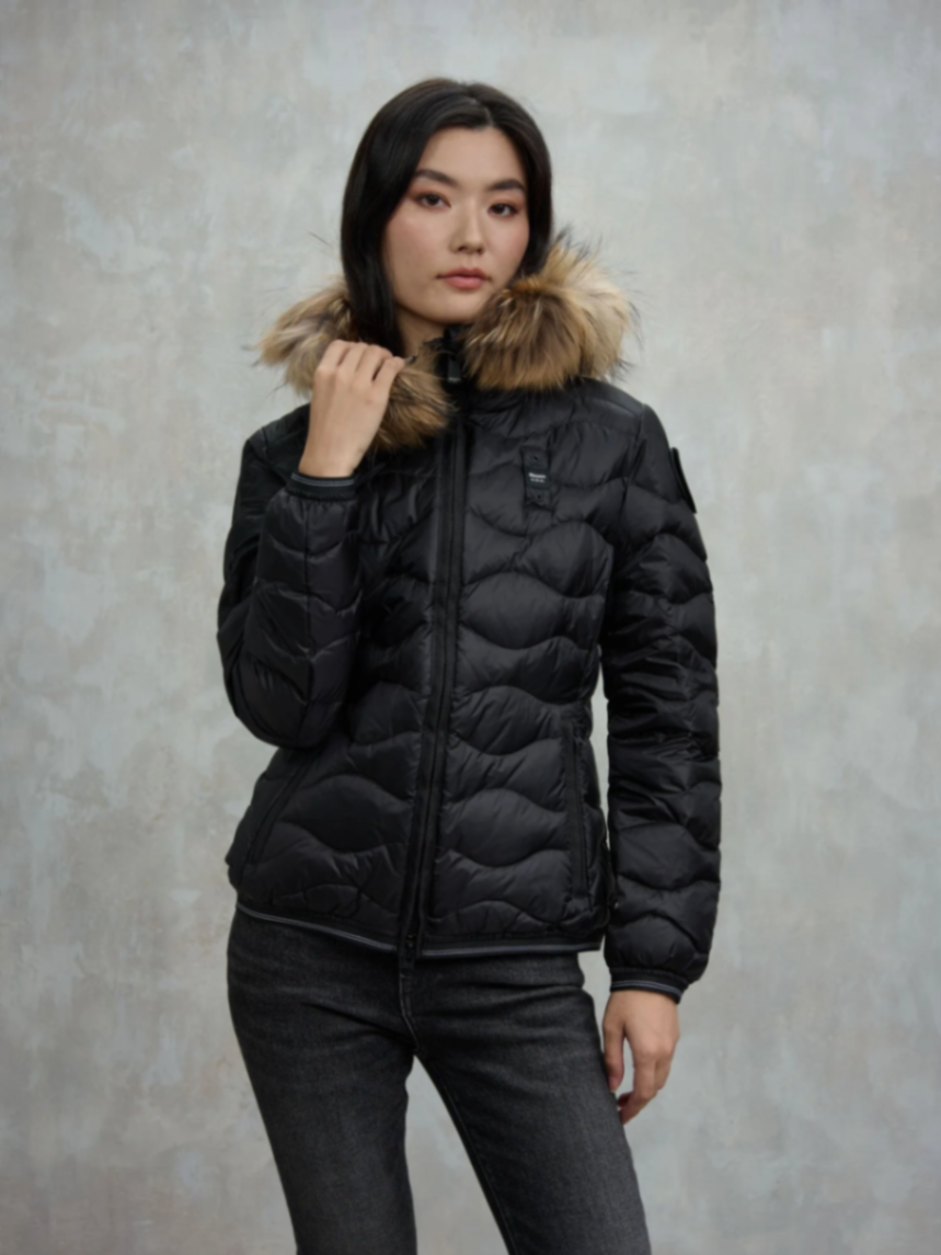 Piumino con bordo in pelliccia aldie - Image 2