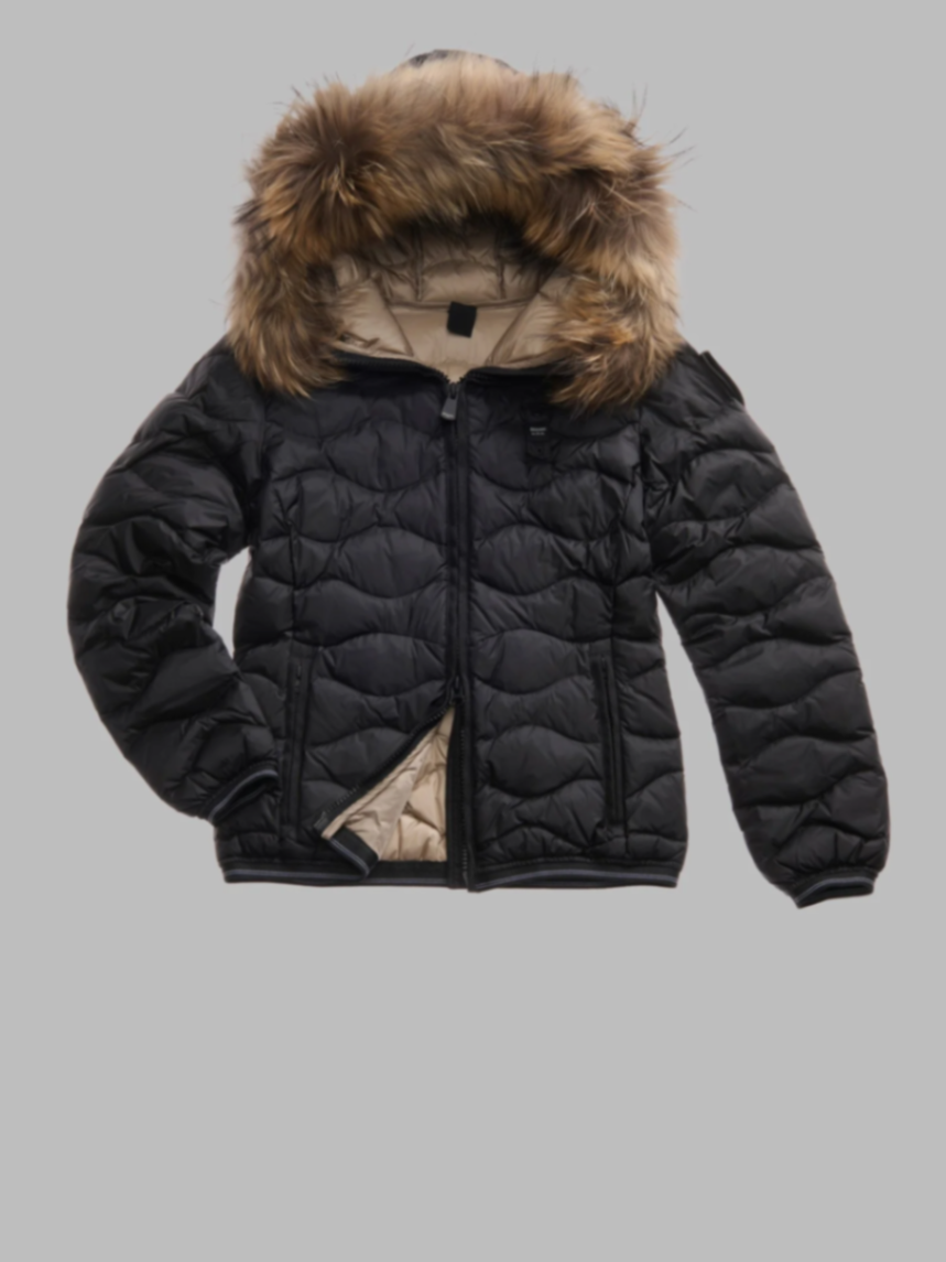 Piumino con bordo in pelliccia aldie - Image 1