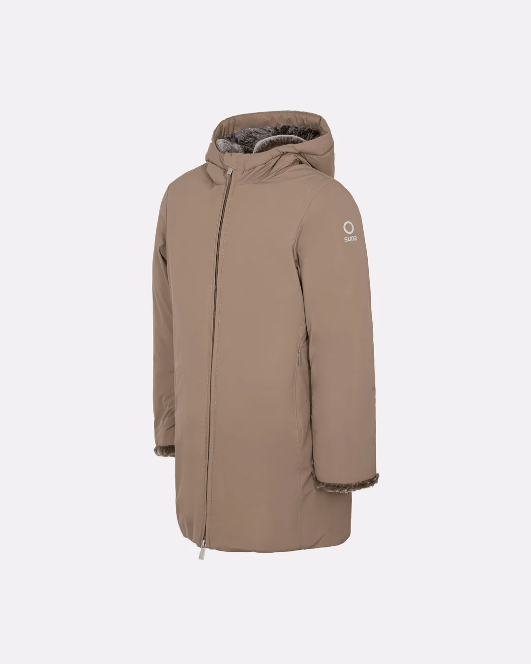 Piumino con interno eco pelliccia - Image 2