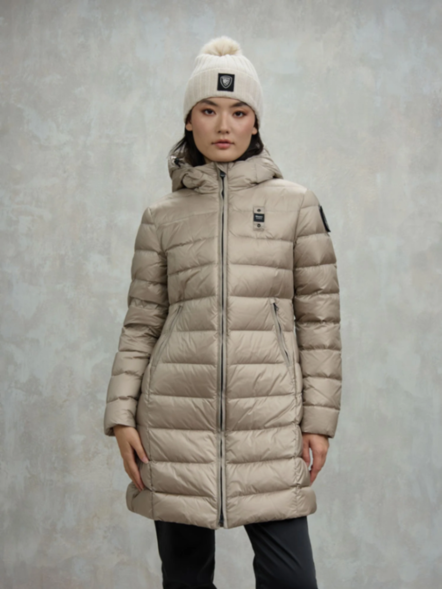 Piumino lungo a righe agnes - Image 3