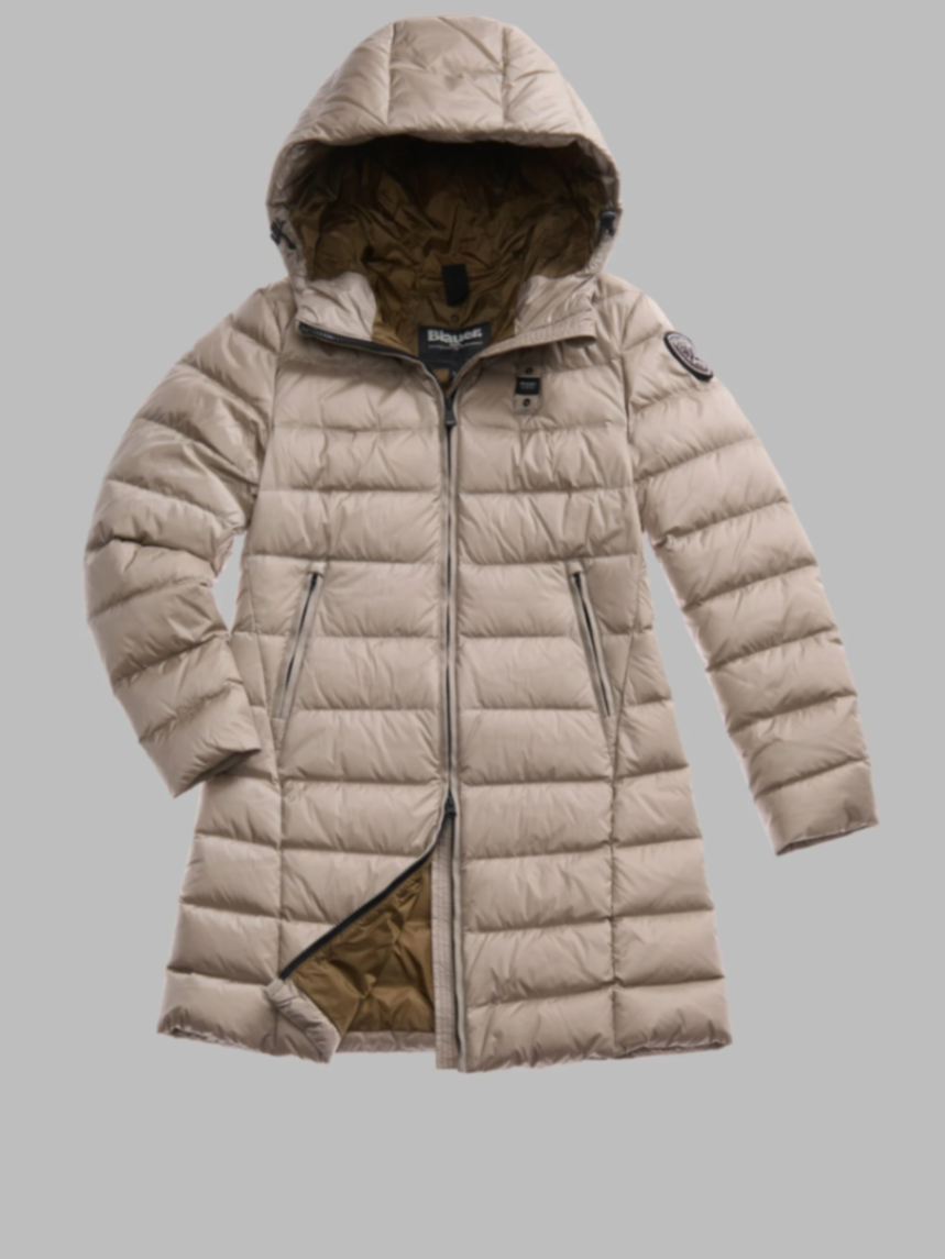 Piumino lungo a righe agnes - Image 1