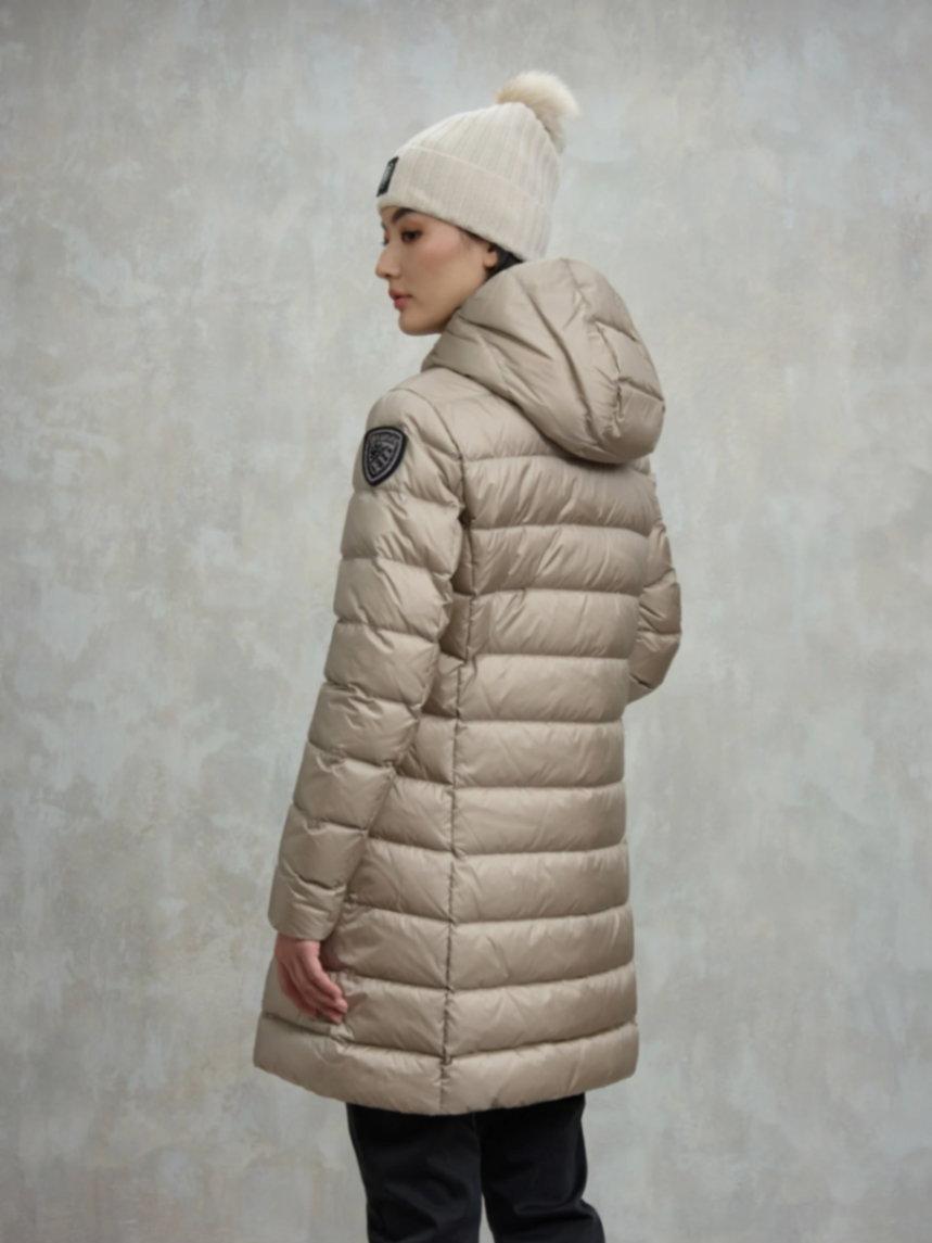 Piumino lungo a righe agnes - Image 2