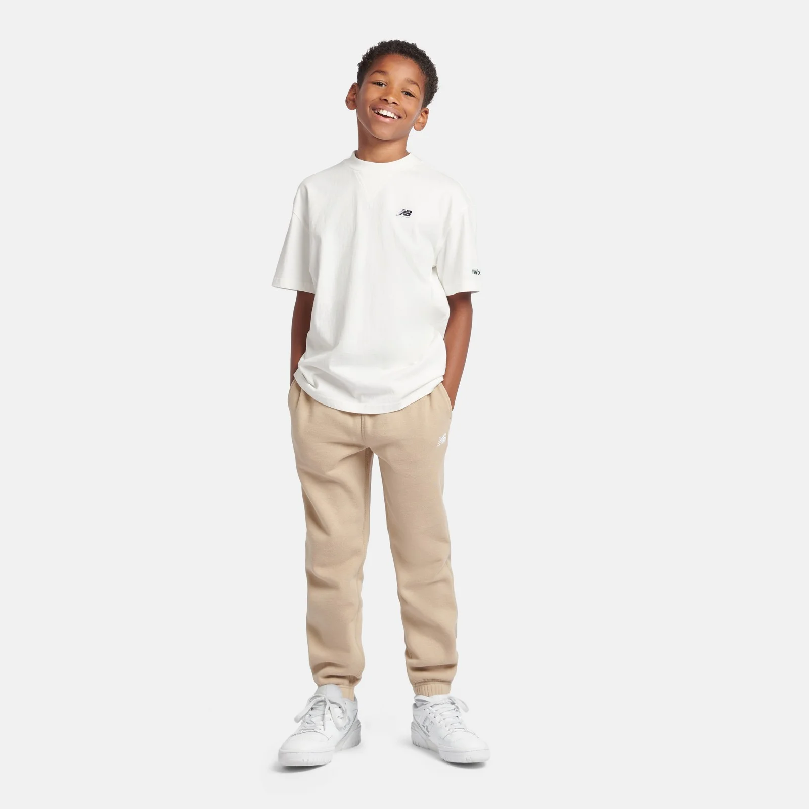 Pantalone jogger garzato con logo - Immagine 4