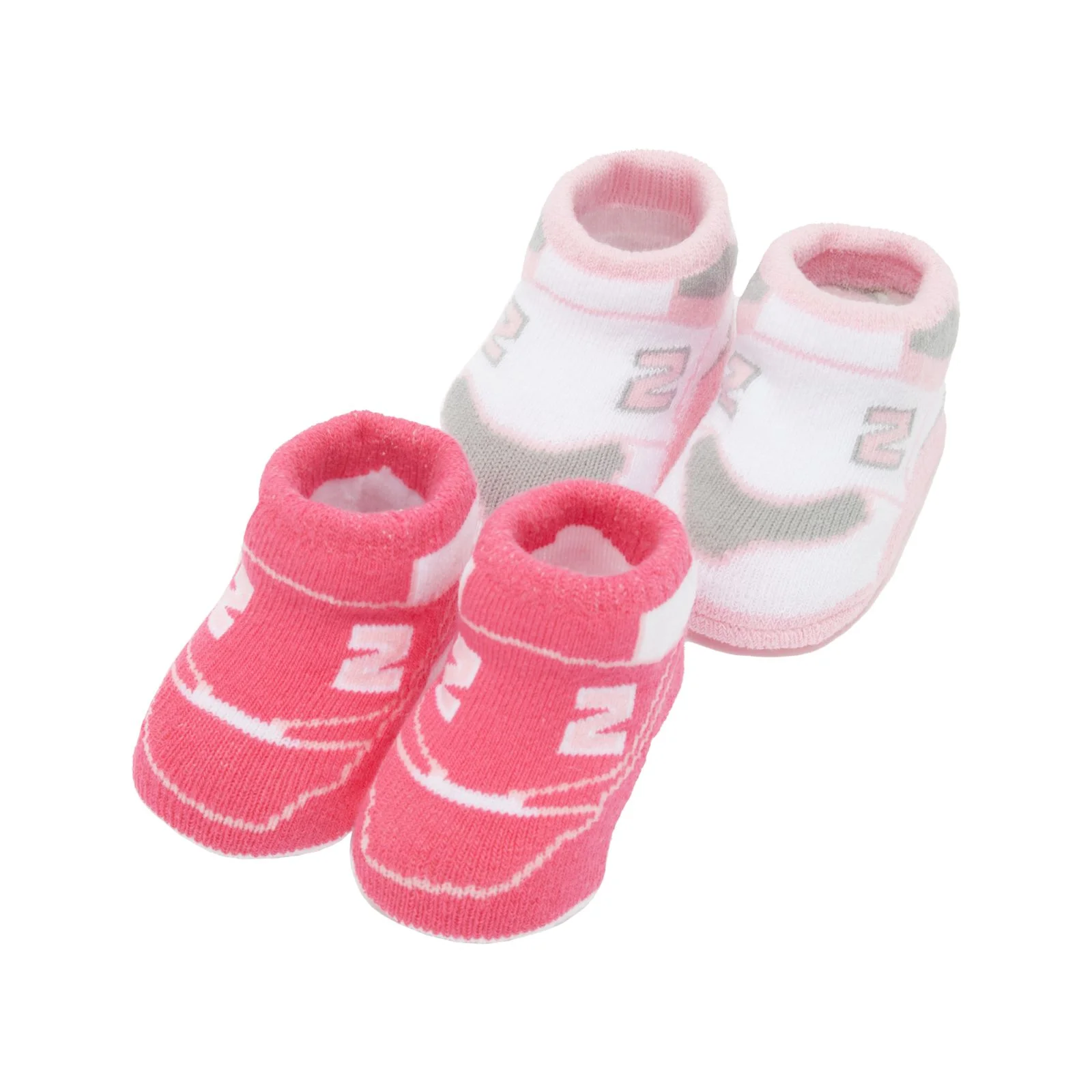 Set 2 paia di calzini per neonato con logo - Immagine 1