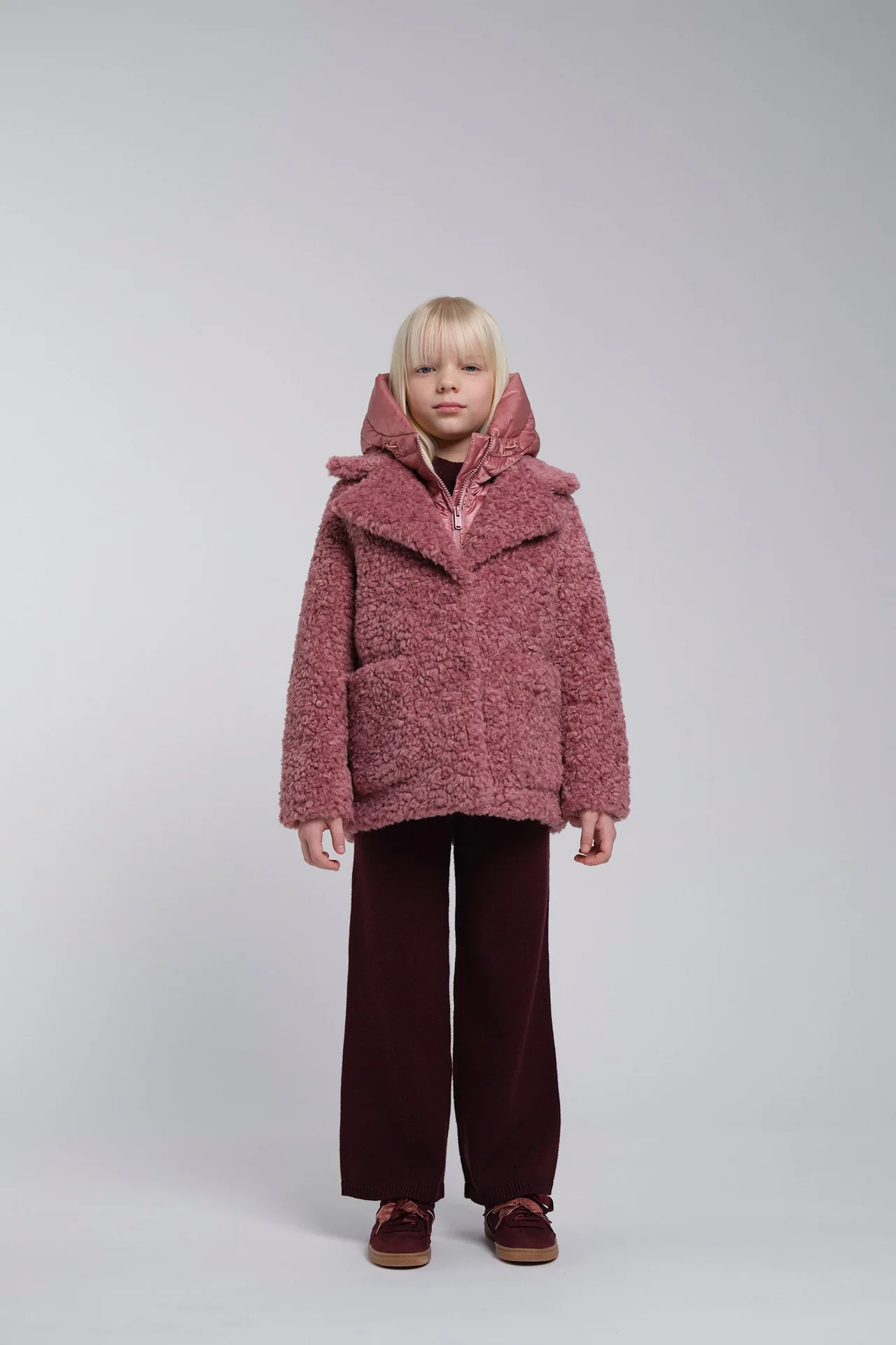 Cappotto monopetto in ecopelliccia - Immagine 4